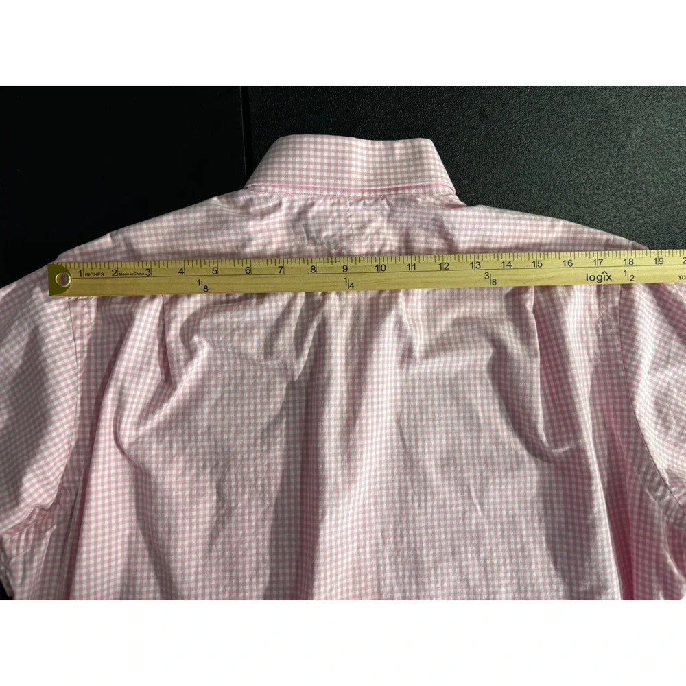 Polo Ralph Lauren Regent Classic Fit Pink Gingham Shirt Mens 15.5 32/33 Cotton